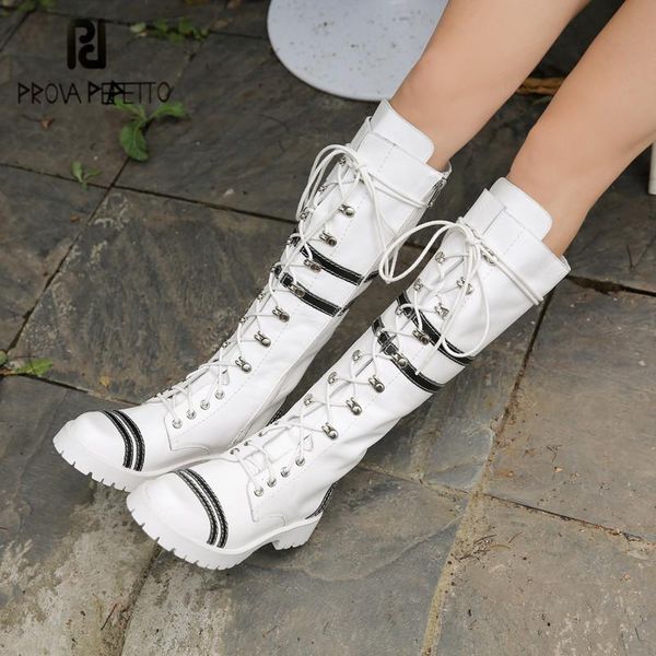 prova perfetto genuine leather mixed colors women's thigh high boots fashion elegant square toe low heel zipper-sid casual shoes, Black
prova perfetto genuine leather mixed colors women's thigh high boots fashion elegant square toe low heel zipper-sid casual shoes, Black