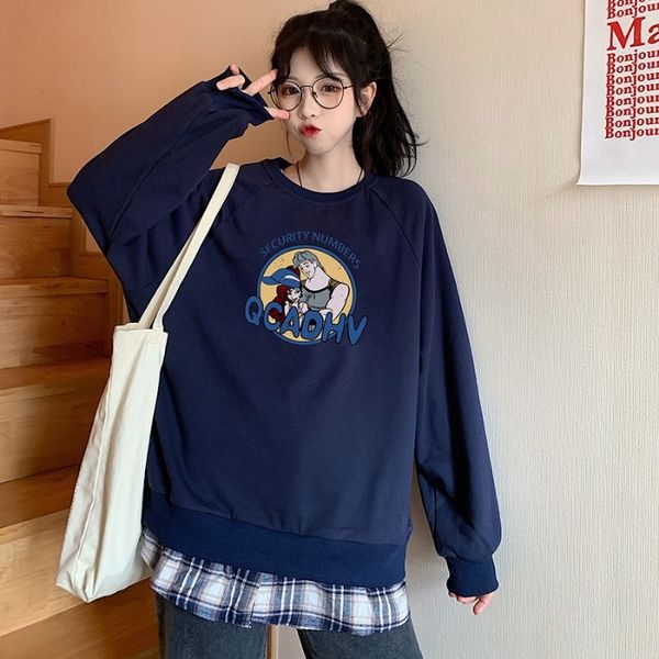 autumn 2020 new korean loose sweater pullover cartoon letter printed student crew neck pullover thin sweater women nwaek, Black
autumn 2020 new korean loose sweater pullover cartoon letter printed student crew neck pullover thin sweater women nwaek, Black