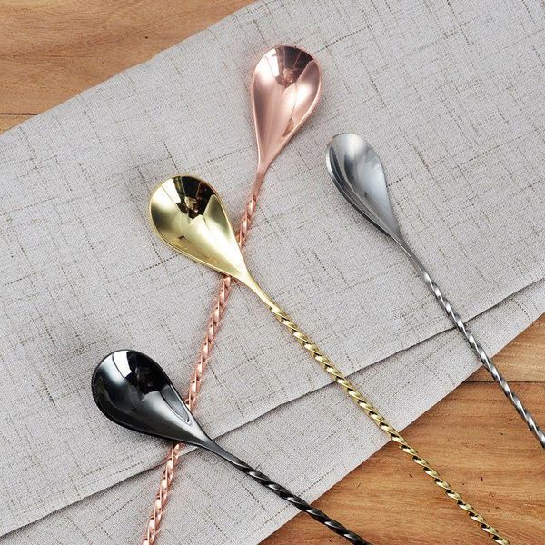 spoons 1 pcs 30cm stainless steel mixing cocktail spoon spiral pattern bar teadrop stir tool bartender tools
spoons 1 pcs 30cm stainless steel mixing cocktail spoon spiral pattern bar teadrop stir tool bartender tools