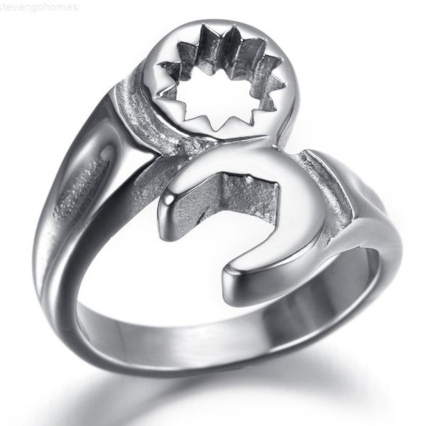 punk steel cool stainless mechanic wrench biker spanner rings fashion simple man silver ring jewelry wholesale
punk steel cool stainless mechanic wrench biker spanner rings fashion simple man silver ring jewelry wholesale