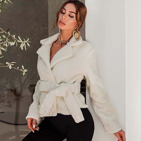 2021 new autumn winter women beige teddy jackets stylish female short blet with thick warm cashmere jacket casual girls streetwear fjgt, Black
2021 new autumn winter women beige teddy jackets stylish female short blet with thick warm cashmere jacket casual girls streetwear fjgt, Black