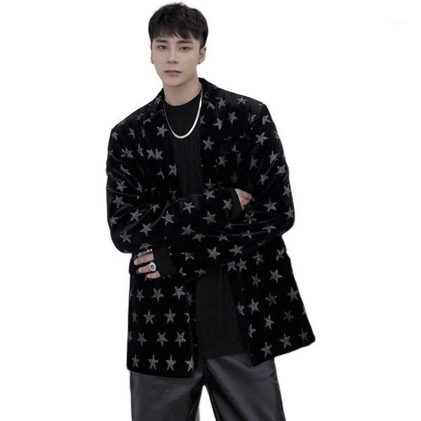 men's suits & blazers male stage fashion show clothing dress suit coat outerwear men velvet star bright diamond loose casual jacket1, White;black
men's suits & blazers male stage fashion show clothing dress suit coat outerwear men velvet star bright diamond loose casual jacket1, White;black