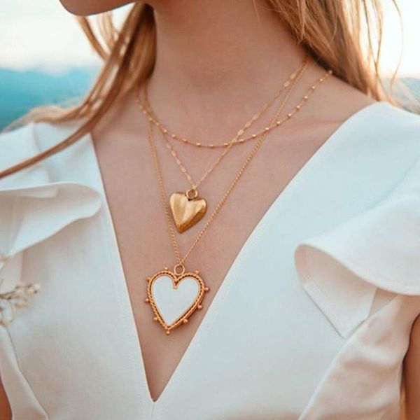 pendant necklaces 2021 red white black enamel star pattern gold coin necklace for women ladies heart jewelry accessories, Silver
pendant necklaces 2021 red white black enamel star pattern gold coin necklace for women ladies heart jewelry accessories, Silver
