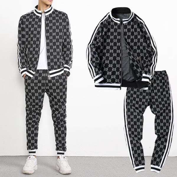 sportswear men's spring autumn casual coat new double g plaid camouflage standing collar clothing two piece setblack friday
sportswear men's spring autumn casual coat new double g plaid camouflage standing collar clothing two piece setblack friday