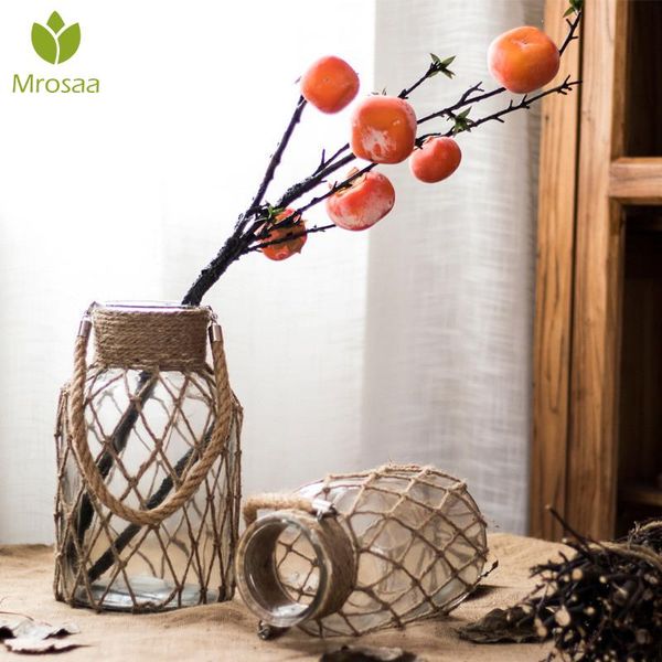 2021rope vase handmade american style glass vase living rooms table decor water hydroponics flower rope dry flower
2021rope vase handmade american style glass vase living rooms table decor water hydroponics flower rope dry flower
