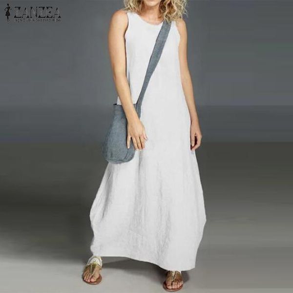 2020 zanzea summer maxi dress vintage women sleeveless cotton linen dress robe femme solid loose sundress 5xl party vestido, Black;gray
2020 zanzea summer maxi dress vintage women sleeveless cotton linen dress robe femme solid loose sundress 5xl party vestido, Black;gray