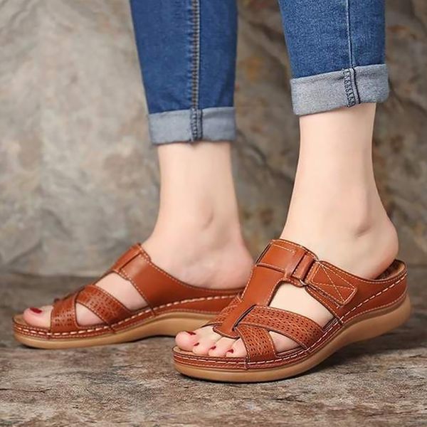 women's summer sandals wedges pu leather hook loop sewing female roman sandal for ladies shoe retro sandalias big size 41-44 y200405, Black
women's summer sandals wedges pu leather hook loop sewing female roman sandal for ladies shoe retro sandalias big size 41-44 y200405, Black