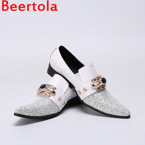mesh genuine leather men's dress shoes crystal rivet decor brogue men shoes slip on white banquet wedding flats male, Black
mesh genuine leather men's dress shoes crystal rivet decor brogue men shoes slip on white banquet wedding flats male, Black