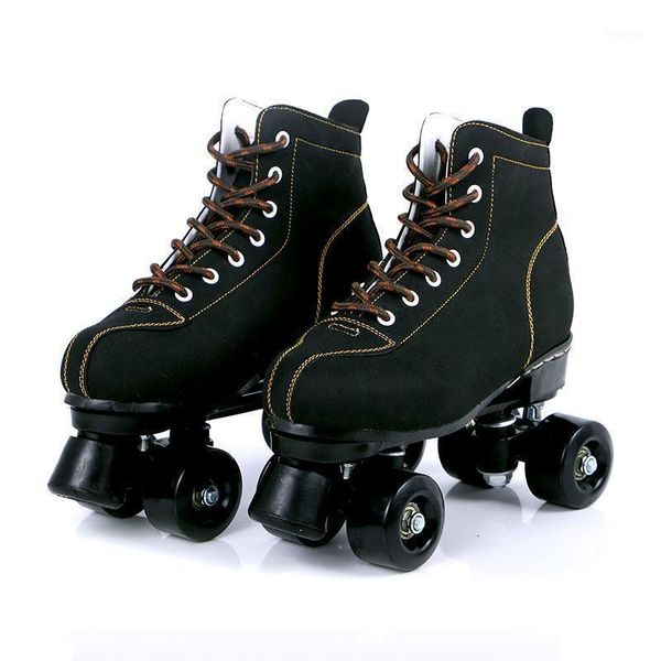 black luxurious double row roller skates shoes lace-up outdoor patines shoes woman man training europe size 35-451
black luxurious double row roller skates shoes lace-up outdoor patines shoes woman man training europe size 35-451