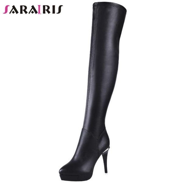 sarairis new platform thin high heels over the knee boot party ladies women shoes boots female, Black
sarairis new platform thin high heels over the knee boot party ladies women shoes boots female, Black