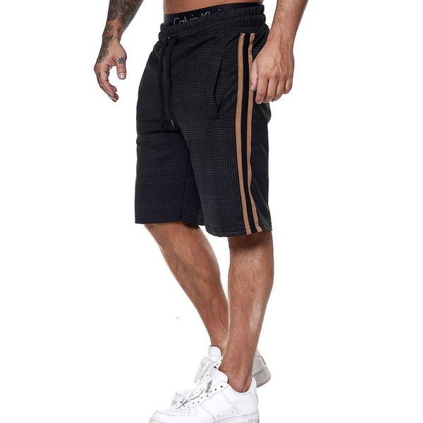 men plaid summer side striped trunks beach board short mens loose high waist stretch running sports shorts, White;black
men plaid summer side striped trunks beach board short mens loose high waist stretch running sports shorts, White;black