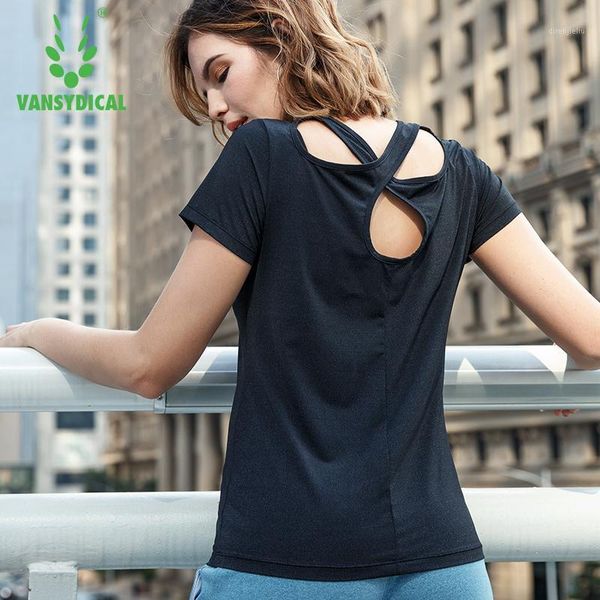 vansydical quick-drying t-shirt womens summer thin short-sleeved sunning clothes backless sports shirt workout clothing loose1, Black;blue
vansydical quick-drying t-shirt womens summer thin short-sleeved sunning clothes backless sports shirt workout clothing loose1, Black;blue