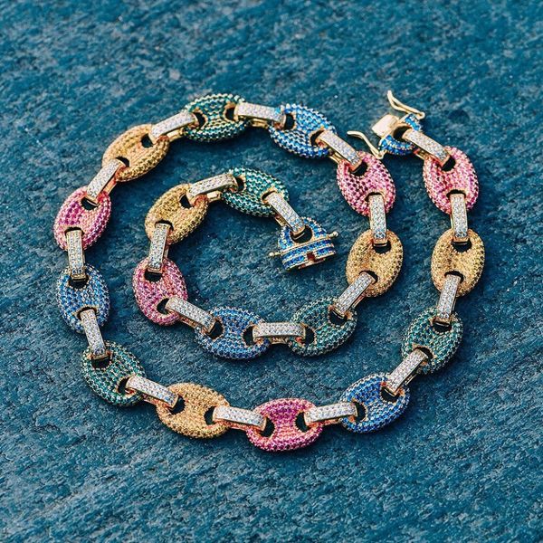 rillz 12mm solid gold silver color cubic zircon link necklace bling men's hip hop jewelry copper iced link chain for gift 0927
rillz 12mm solid gold silver color cubic zircon link necklace bling men's hip hop jewelry copper iced link chain for gift 0927