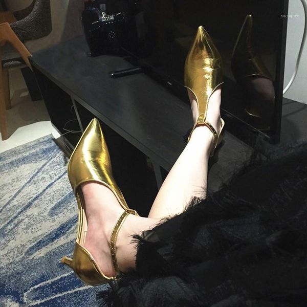 fashion women shoes gold pu leather t-strap high heel sandals pointed toe kitten heel retro vintage shoes woman street new look1, Black
fashion women shoes gold pu leather t-strap high heel sandals pointed toe kitten heel retro vintage shoes woman street new look1, Black