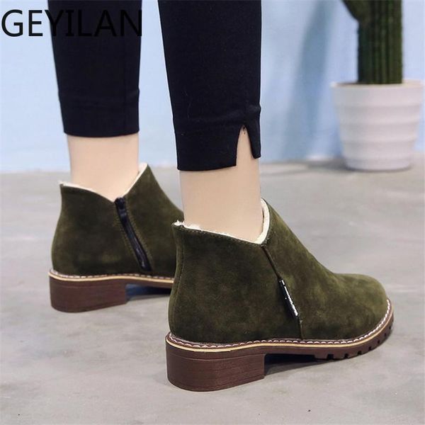boots fashion women autumn winter flock classic zipper snow ankle suede warm fur plush retro shoes, Black
boots fashion women autumn winter flock classic zipper snow ankle suede warm fur plush retro shoes, Black