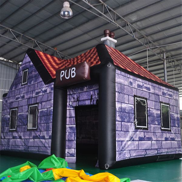 6x4m printing irish pub booth inflatable bar tent club party station grand event lawn tent with blower and shipping to doors
6x4m printing irish pub booth inflatable bar tent club party station grand event lawn tent with blower and shipping to doors
