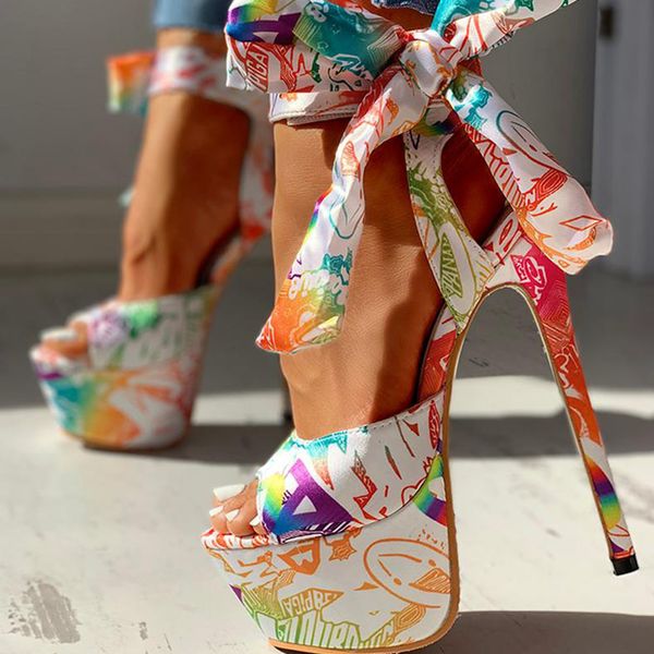 karinluna 2020 shoes print fetish high heels shoes sandals women summer party platform ankle-wrap woman sandals female t200529, Black
karinluna 2020 shoes print fetish high heels shoes sandals women summer party platform ankle-wrap woman sandals female t200529, Black