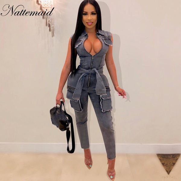 nattemaid denim rompers womens jumpsuit long bodycon autumn streetwear female jumpsuits for women 2021 party club overall, Black;white
nattemaid denim rompers womens jumpsuit long bodycon autumn streetwear female jumpsuits for women 2021 party club overall, Black;white