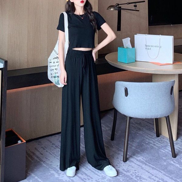 training 2021 new women's short sleeves cotton t-shirts elastic waists loose ladies spring ensembles v1sq, Black;white
training 2021 new women's short sleeves cotton t-shirts elastic waists loose ladies spring ensembles v1sq, Black;white