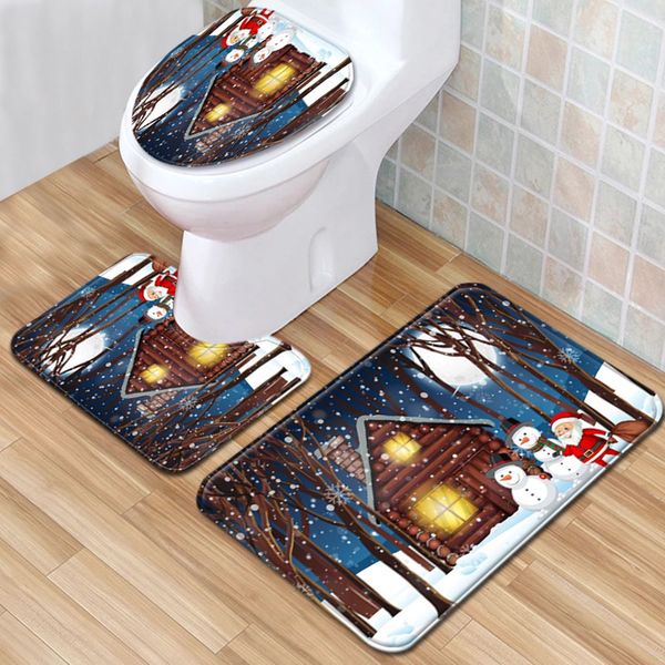 3pcs set bathroom mat set christmas toilet seat cover anti-slip rugs water absorption doormats home decoration carpet
3pcs set bathroom mat set christmas toilet seat cover anti-slip rugs water absorption doormats home decoration carpet
