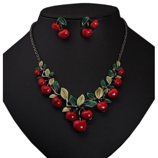 european and american popular ladies earrings fashion cute retro fashion retro jewelry cherry necklace set gift jewelry n1, Silver
european and american popular ladies earrings fashion cute retro fashion retro jewelry cherry necklace set gift jewelry n1, Silver