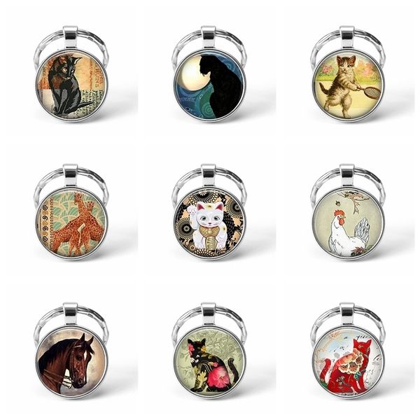 cute cat keychain pendant wearable art horse jewelry car key holder key ring glass cabochon pendant jewelry christmas gift, Slivery;golden
cute cat keychain pendant wearable art horse jewelry car key holder key ring glass cabochon pendant jewelry christmas gift, Slivery;golden