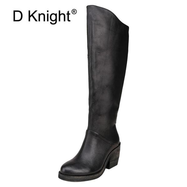 boots concise designer thick high heels shoes women knee-round toe zipper riding equestrian, Black
boots concise designer thick high heels shoes women knee-round toe zipper riding equestrian, Black