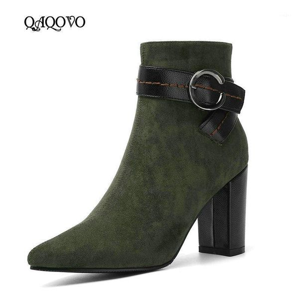 2020 fashion women ankle boots comfort pointed toe zipper boots women autumn winter buckle square high heel black1, Black
2020 fashion women ankle boots comfort pointed toe zipper boots women autumn winter buckle square high heel black1, Black