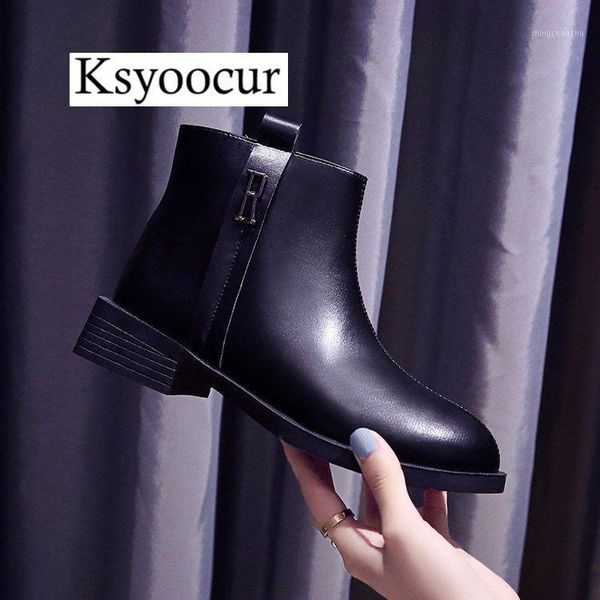 boots brand ksyoocur 2021 back zipper black ankle for women warm insole low heel autumn/winter shoes q011
boots brand ksyoocur 2021 back zipper black ankle for women warm insole low heel autumn/winter shoes q011