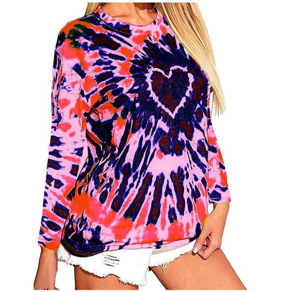tie-dyed printing women's harajuku casual loose t for women round neck long sleeve tee shirt camisetas mujer, White
tie-dyed printing women's harajuku casual loose t for women round neck long sleeve tee shirt camisetas mujer, White