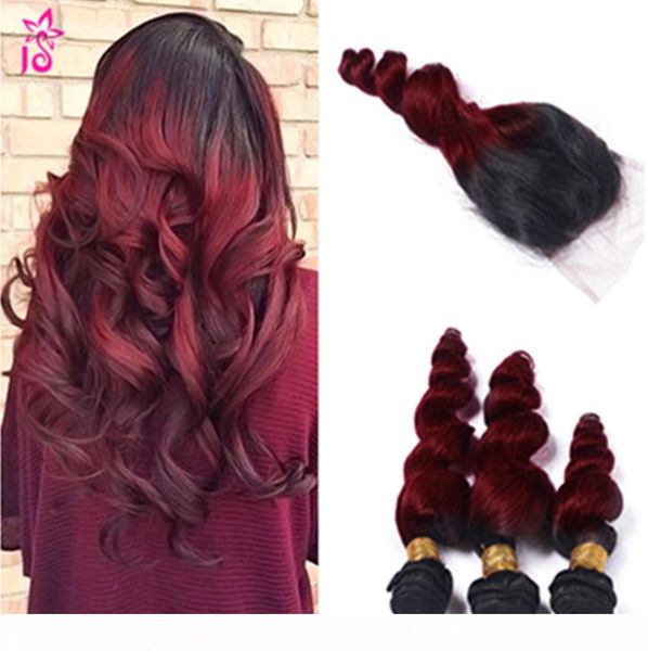 ombre brazilian loose wave human virgin hair 99j burgundy loose curly 3 bundles wiith closure human hair weft with wine red closure, Black;brown
ombre brazilian loose wave human virgin hair 99j burgundy loose curly 3 bundles wiith closure human hair weft with wine red closure, Black;brown