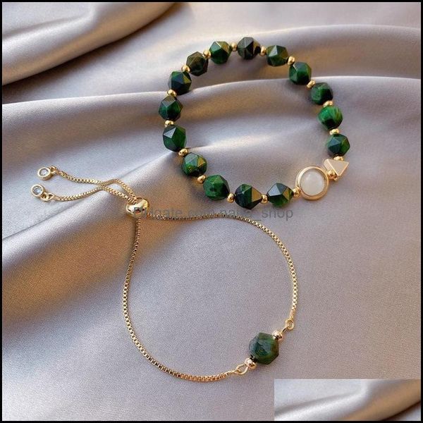 charm bracelets jewelry green red blue stone beads for women 2 sets bracelet and bangles ins style fashion birthday gift her drop delivery 2, Golden;silver
charm bracelets jewelry green red blue stone beads for women 2 sets bracelet and bangles ins style fashion birthday gift her drop delivery 2, Golden;silver