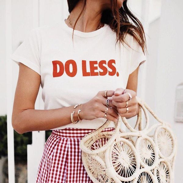 do less red print women tshirt cotton casual funny t shirt gift 90s lady yong girl drop ship s-903, White
do less red print women tshirt cotton casual funny t shirt gift 90s lady yong girl drop ship s-903, White