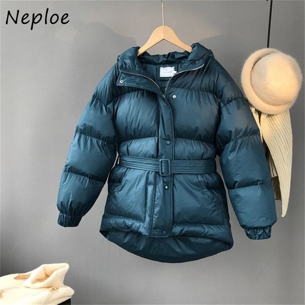 neploe parka women solid color single breasted hooded zipper coat winter korean fashion thick lace up jacket femme 10635 201029, Black
neploe parka women solid color single breasted hooded zipper coat winter korean fashion thick lace up jacket femme 10635 201029, Black