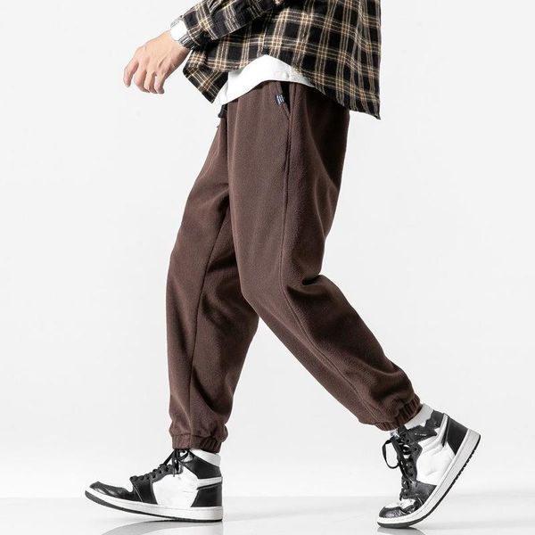 men's pants winter men fleece harlan casual loose solid color drawstring korean sweatpants 2021 fashion streetwear, Black
men's pants winter men fleece harlan casual loose solid color drawstring korean sweatpants 2021 fashion streetwear, Black