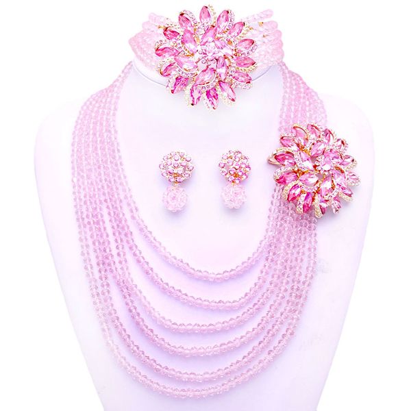 yulaili new design bridal wedding crystal beads jewelry sets fashion african choker necklace charm bracelet stud earrigs for women jewellery, Black
yulaili new design bridal wedding crystal beads jewelry sets fashion african choker necklace charm bracelet stud earrigs for women jewellery, Black