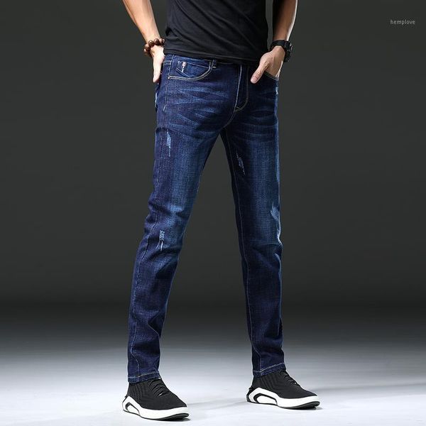 trendy men's pants jeans slim legged pants men's casual autumn and winter elastic new style1, Blue
trendy men's pants jeans slim legged pants men's casual autumn and winter elastic new style1, Blue