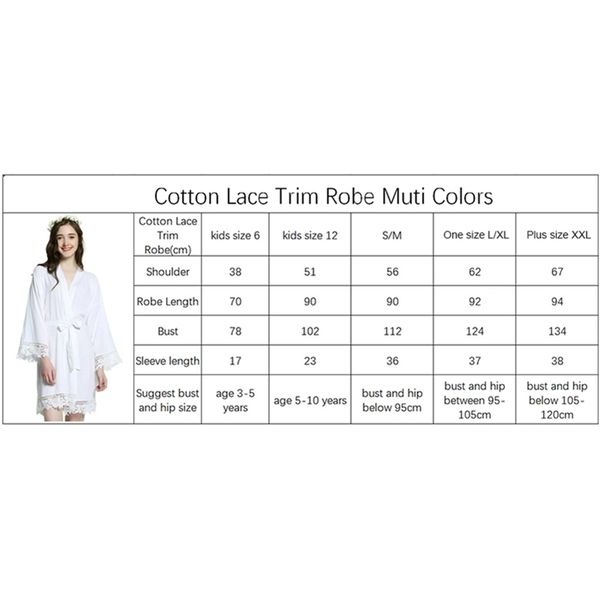 owiter rayon cotton women lace bride bridesmaid bridal wedding robe sleepwear bathrobe dressing white robes belt y200429, Black;red
owiter rayon cotton women lace bride bridesmaid bridal wedding robe sleepwear bathrobe dressing white robes belt y200429, Black;red