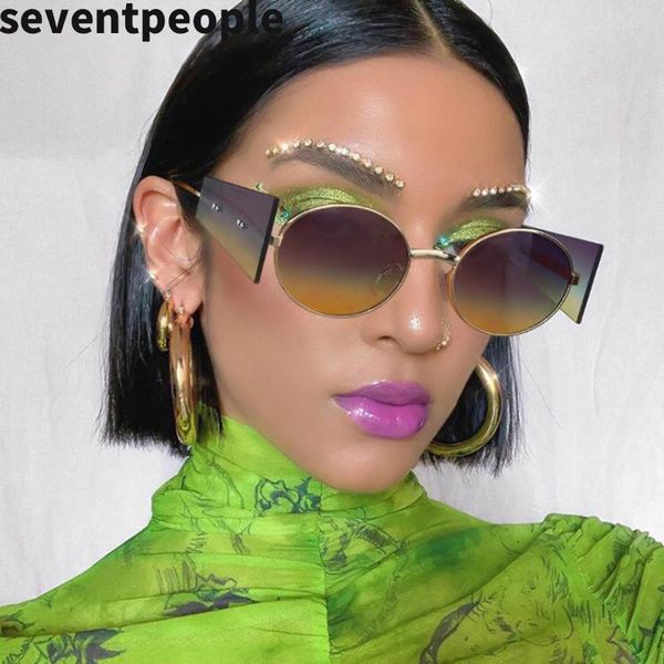 sunglasses fashion steampunk round women designer trendy punk oval sun glasses for men windproof temples eyeglasses, White;black
sunglasses fashion steampunk round women designer trendy punk oval sun glasses for men windproof temples eyeglasses, White;black