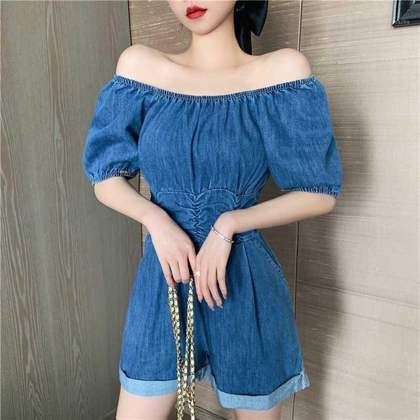 summer off shoulder women blue jeans bodysuit short sleeve denim playsuits women puff sleeve short jumpsuit overalls1, Black;white
summer off shoulder women blue jeans bodysuit short sleeve denim playsuits women puff sleeve short jumpsuit overalls1, Black;white