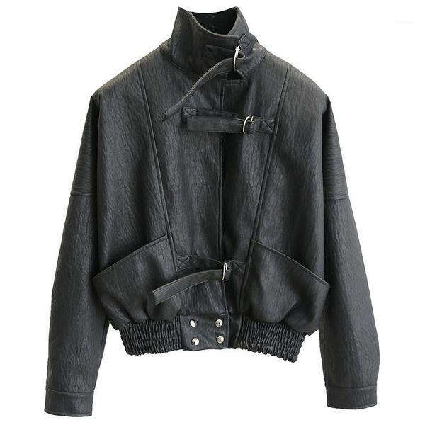 spring autumn casual faux leather jacket women loose long sleeve biker coats 2020 new ladies short pu jackets fashion outwear1, Black
spring autumn casual faux leather jacket women loose long sleeve biker coats 2020 new ladies short pu jackets fashion outwear1, Black