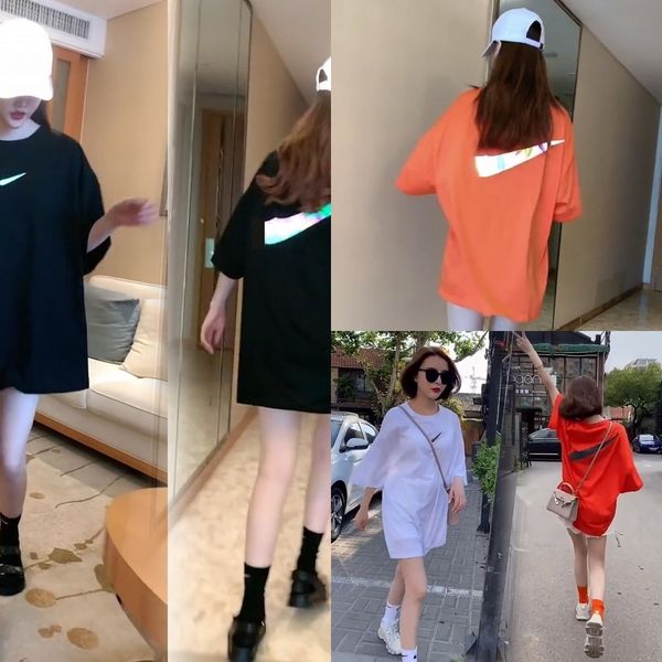 lrw1u 2020 summer t-shirt and t-shirt korean american style reflective fashion brand short sleeve t-shirt for women versatile loose f9rzz, White
lrw1u 2020 summer t-shirt and t-shirt korean american style reflective fashion brand short sleeve t-shirt for women versatile loose f9rzz, White