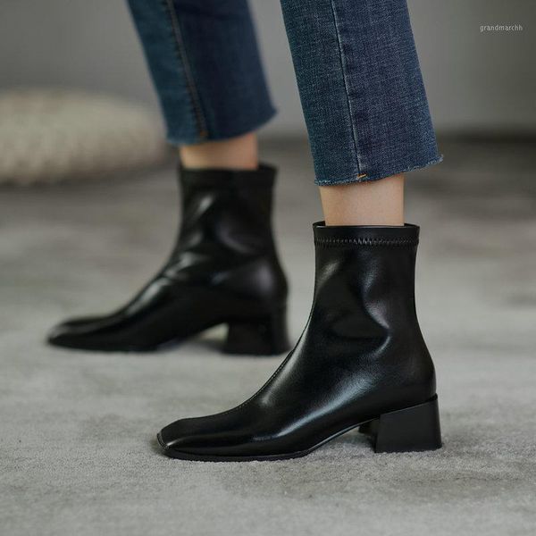 boots 2021 winter est square toe ladies genuine leather concise med heels pumps working party shoes woman heels1, Black
boots 2021 winter est square toe ladies genuine leather concise med heels pumps working party shoes woman heels1, Black