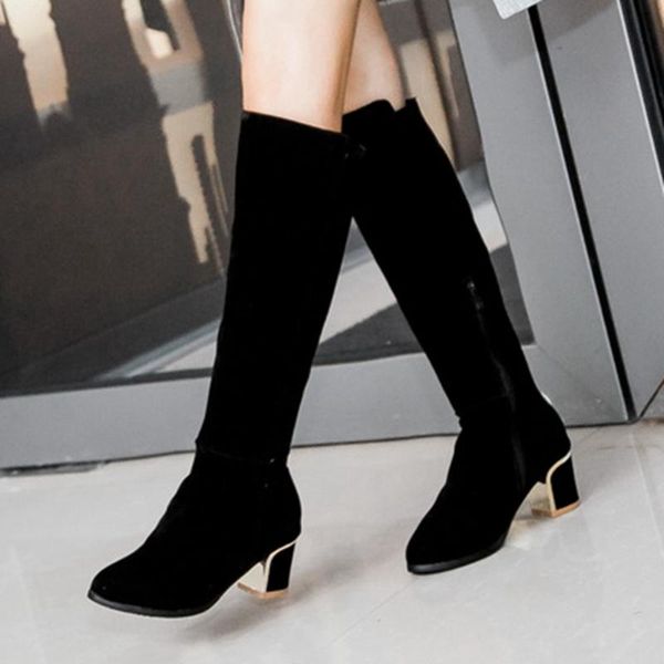 boots arrivals chunky heels knee high riding boot winter shoes women big size 47, Black
boots arrivals chunky heels knee high riding boot winter shoes women big size 47, Black