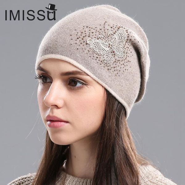 imissu women's winter hats knitted real wool skullies casual cap beanie with butterfly pattern solid gorros bonnet femme, Blue;gray
imissu women's winter hats knitted real wool skullies casual cap beanie with butterfly pattern solid gorros bonnet femme, Blue;gray