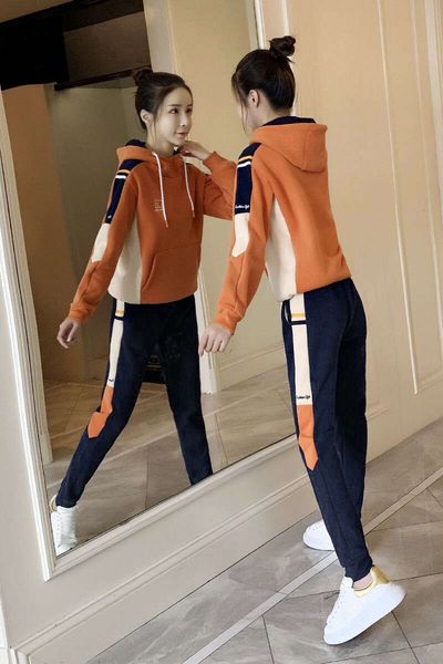 plush thickened leisure sports suit women's 2020 new autumn and winter fashion brand two piece set, Gray
plush thickened leisure sports suit women's 2020 new autumn and winter fashion brand two piece set, Gray