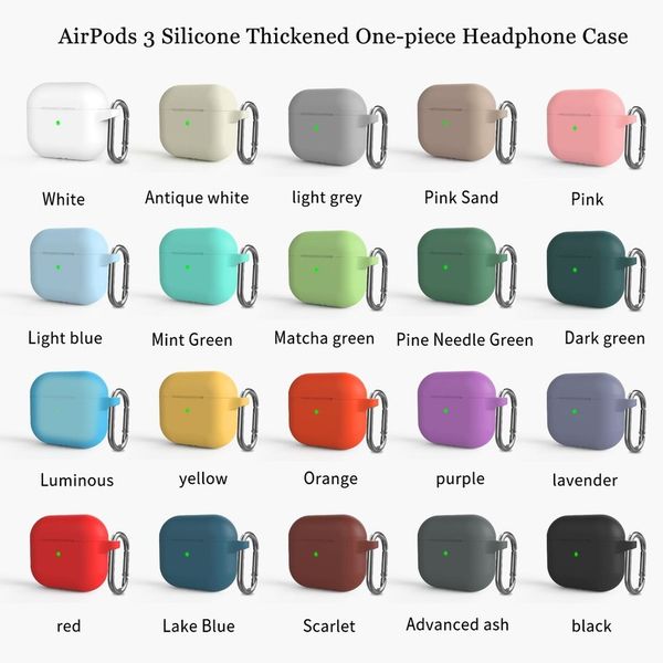 apple 4 generation bluetooth headset protective case silicone one-piece with hook for airpods 3 protective case thickened(the logistics pric
apple 4 generation bluetooth headset protective case silicone one-piece with hook for airpods 3 protective case thickened(the logistics pric