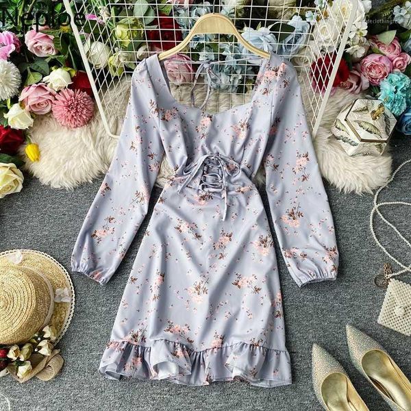 casual dresses neploe women dress vintage floral square collar long sleeve lace up slim waist ruffle a-line vestidos 2021 4a8151, Black;gray
casual dresses neploe women dress vintage floral square collar long sleeve lace up slim waist ruffle a-line vestidos 2021 4a8151, Black;gray