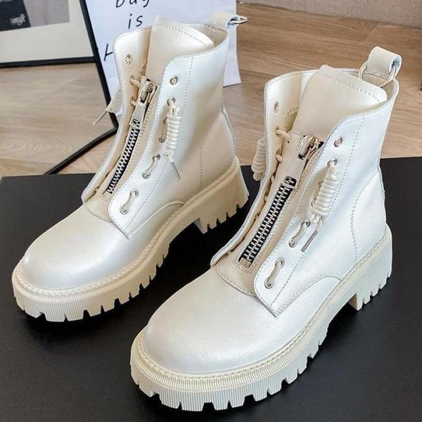 new motorcycle women boots autumn ladies vintage combat boots women shoes non slip outsole female ankle zipper, Black
new motorcycle women boots autumn ladies vintage combat boots women shoes non slip outsole female ankle zipper, Black