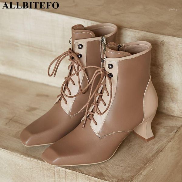allbitefo square toe genuine leather thick heels women boots women high heel shoes brand high heels ankle boots for1, Black
allbitefo square toe genuine leather thick heels women boots women high heel shoes brand high heels ankle boots for1, Black